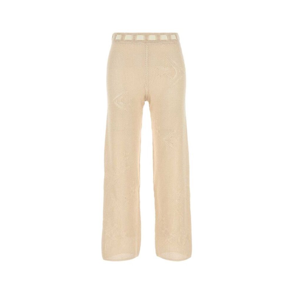 Bode Women Beige Crochet Pant